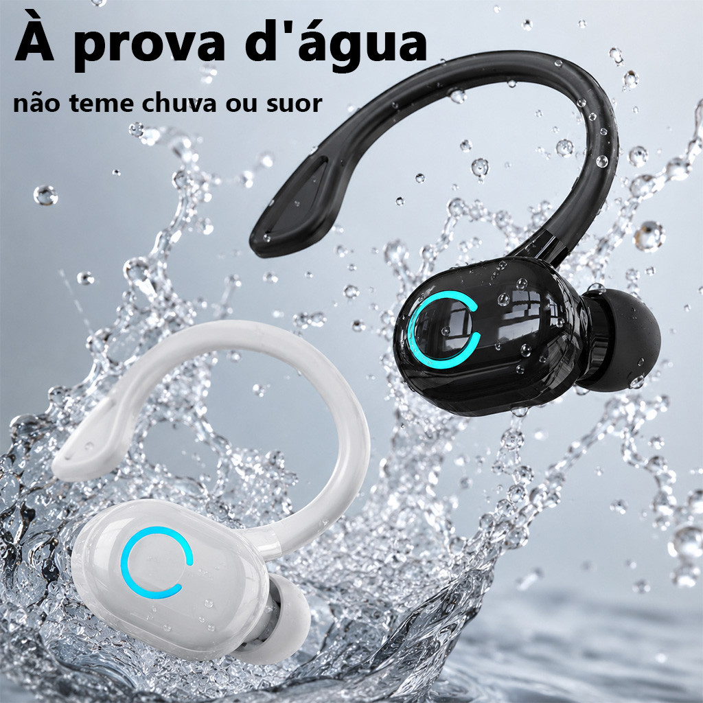 Fones Bluetooth X8 Mini Sem Fio Estéreo Touch Esportivo ÀProvaD’Água Preto Compacto Intra-Auricular