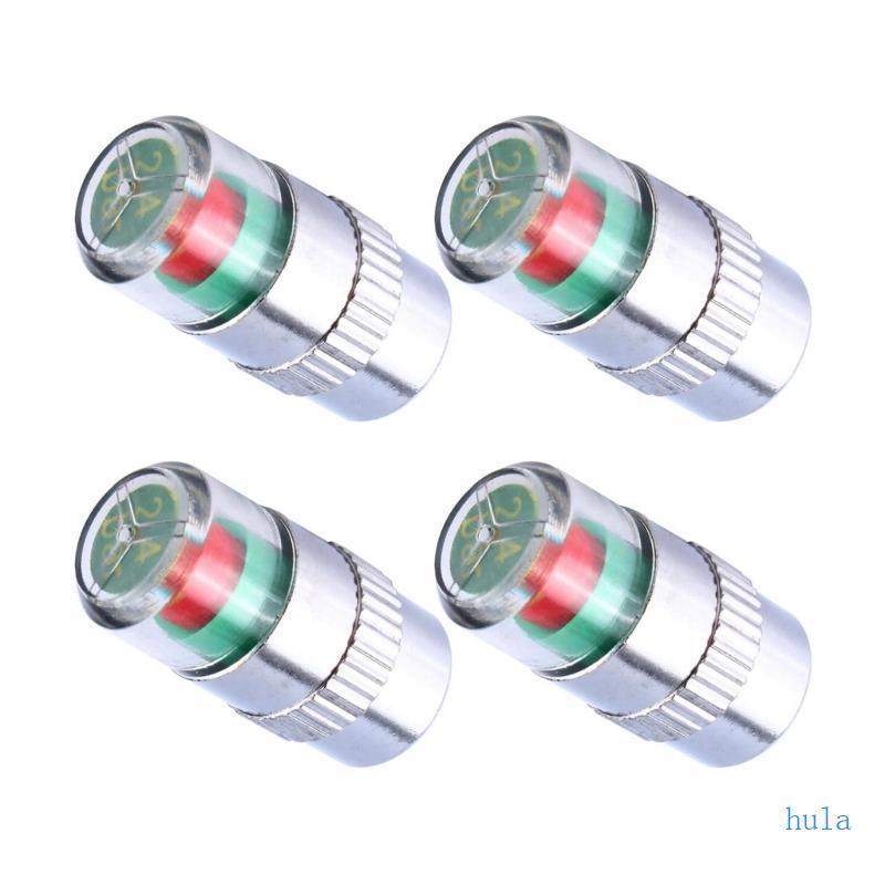 Tula 4pcs Tampas Monitor Verificação Pneu Carro Sensores Real Luz Advertência 3 Cores Des