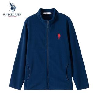 Uspoloassn Jaqueta de lã masculina de inverno American Polo Gola Jaqueta de lã Quente Top juvenil
