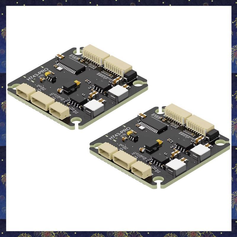 2 Pcs H743 PRO Controlador De Vôo Giroscópio Duplo BEC STM32H743 4-8S 30.5x30.5mm Para RC FPV Drone