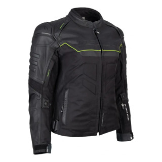 Jaqueta Texx Falcon V2 Feminina Preta/verde (couro) 6G em Oferta na Shopee