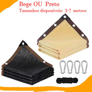 Tela de Sombreamento Com Ilhos, Carro Piscina Pergolado Area Externa Com Ilhos Protecao Solar UV Resistente