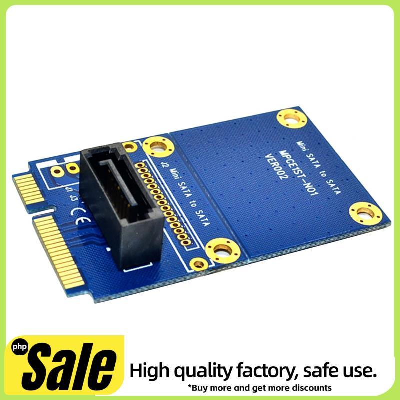 MSATA Para Placa Adaptadora SATA Mini 7Pin PCIe Expansão Vertical Com Suporte Altura Total