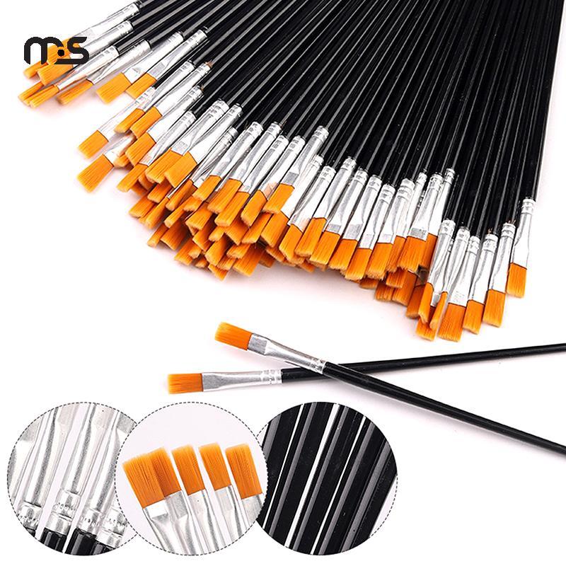 [Macrostars] 50 Peças De Pincéis De Pintura Para , Artesanato E Artes Artísticas Multifuncionais , Equipamento De Linha 