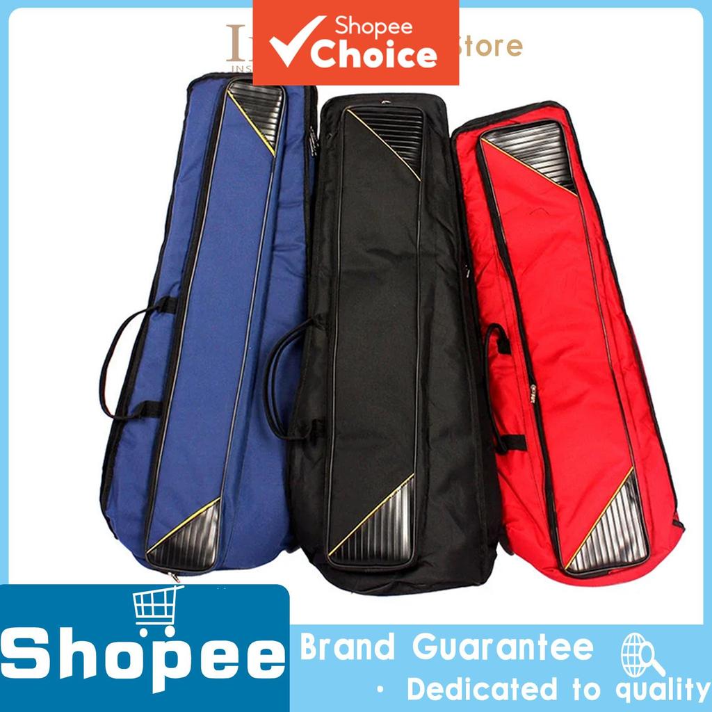 Bolsa de Trombone em Tecido Oxford, Alças Ajustáveis, Bolsa de Mão Acolchoada de Algodão para Trombone Alto/Tenor,
