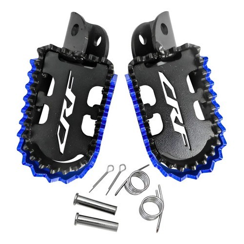 Pedaleira Lift Crf300f C/ Mola Pino Reforçada Larga Crf 300 Preta E Azul