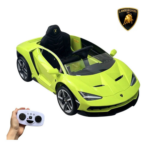 Carrinho Elétrico Infantil Lamborghini Centenario 12V Com Controle Remoto Banco Couro Bluetooth