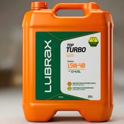 Óleo Motor 15w40 Top Turbo Essencial Lubrax 20 Litros API CI-4 SAE 15W-40.
