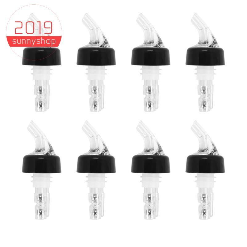 [Bestseller S] 8 Peças Derramador De Garrafa Medido Automático , Com Cauda E Colar , Derramadores De Licor 1 Onça/30 Ml