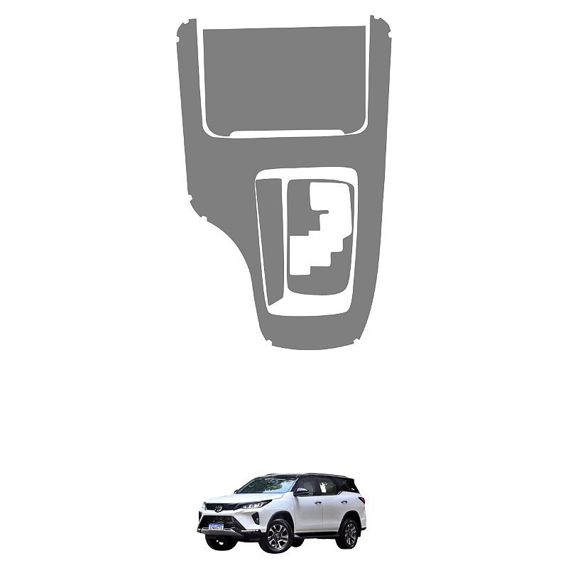 Película PPF Proteção Kit Console Central Toyota SW4 SRX Platinum 2024 2025 Transparente TPU Anti Risco