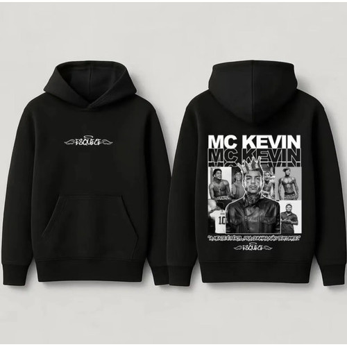 Moletom Canguru Flanelado Premium Algodão Confortável Streetwear Estampado Cantor MC Kevin Tendência Unissex
