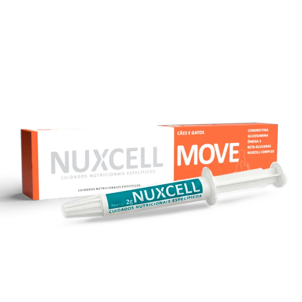 Nuxcell Move BioSyn Suplemento Caes Gatos 2g - 1un