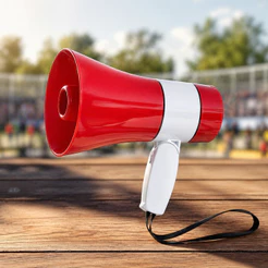 Megafone Portátil 35W Com Microfone Amplificador de Voz Música Cartão Memória Bivolt LE-998