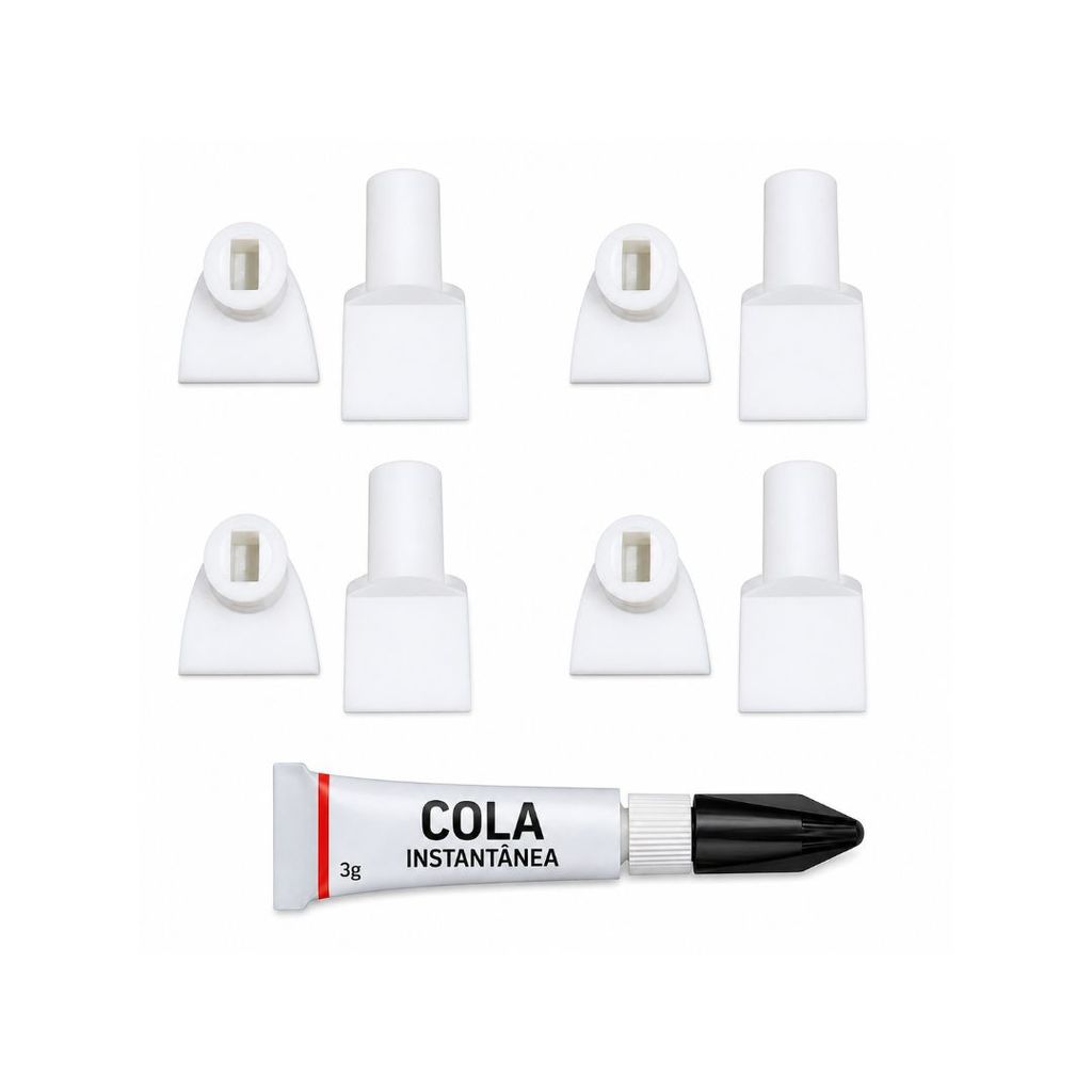 Kit Reparo Aleta Ar Condicionado Split Kit 4 Pecas + Cola