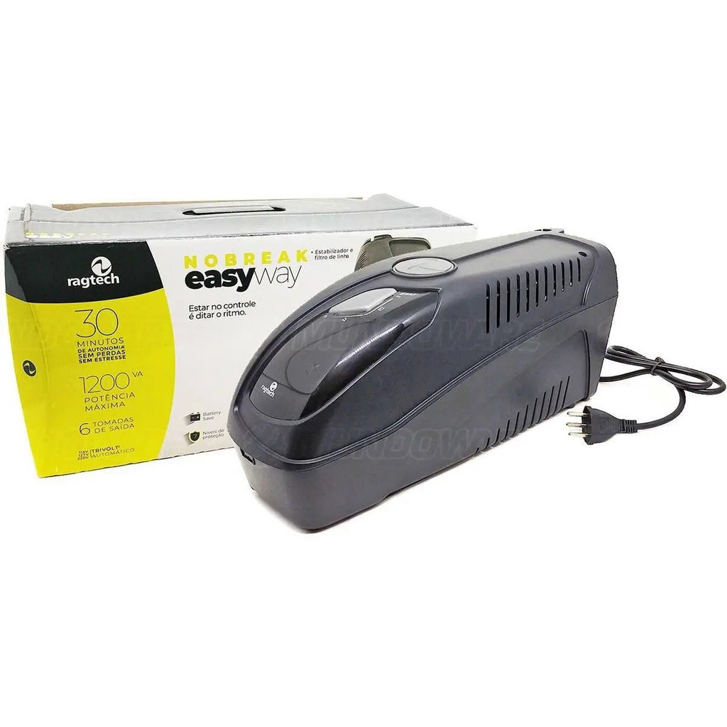 NOBREAK EASY WAY 1200 STD-TI BLACK 60HZ ENTRADA 115-127-220V SAIDA 115V