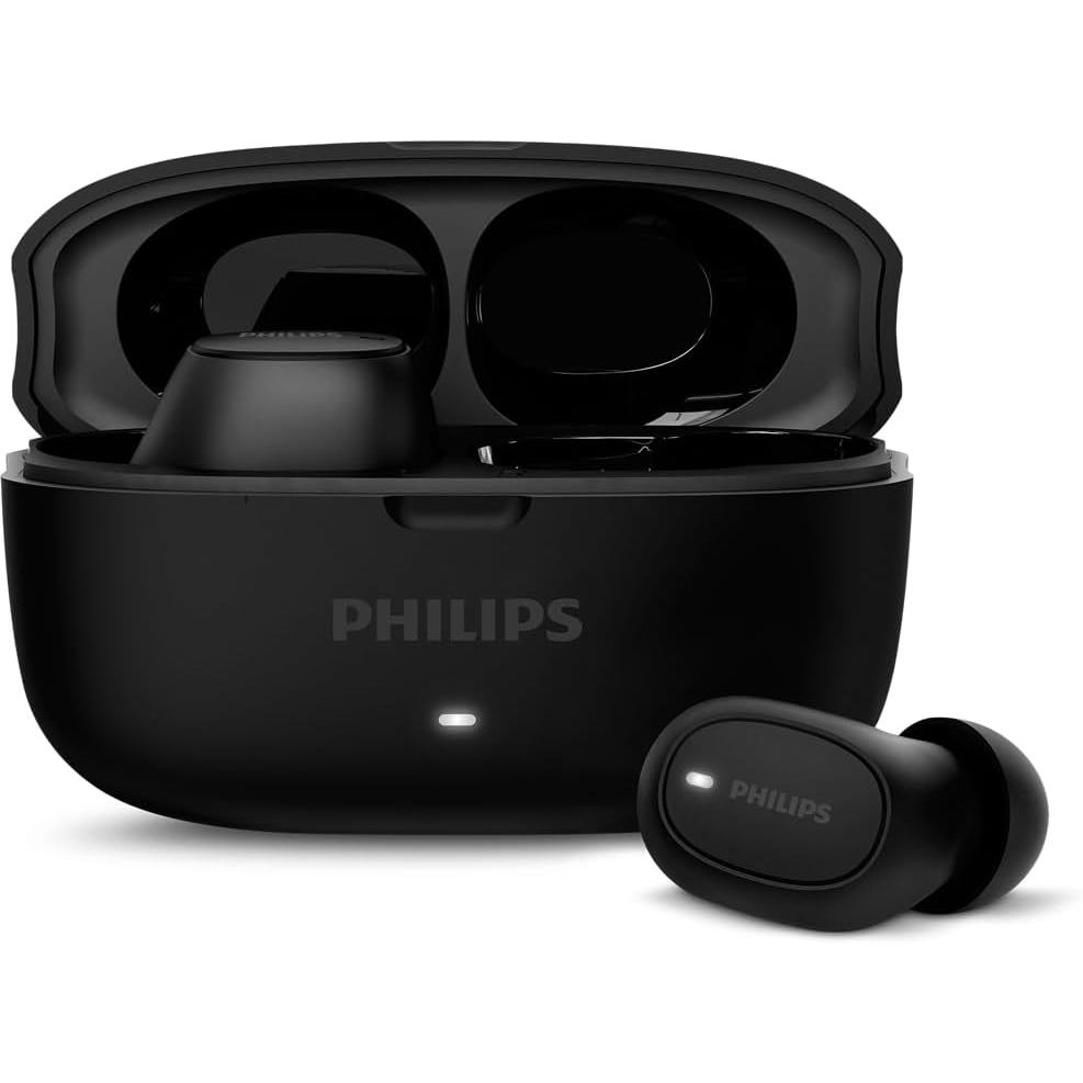 Fone De Ouvido Sem Fio Bluetooth Com Cancelamento de Ruído Philips TAT2500BK TWS Preto