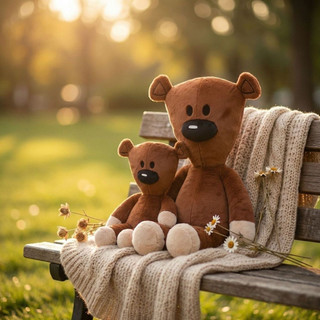 30cm Sr . Feijão Mesmo Urso De Brinquedo De Pelúcia Bonito Boneca Criança Menina Bestie Aniversário Pequeno Presente