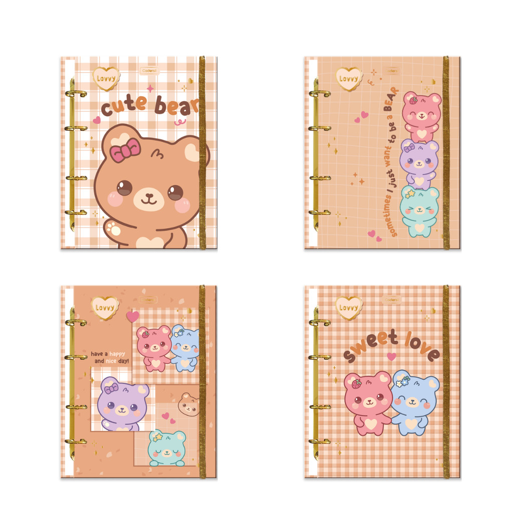 Caderno Argolado Colegial Criativo Lovvy 80fls-CADERSIL