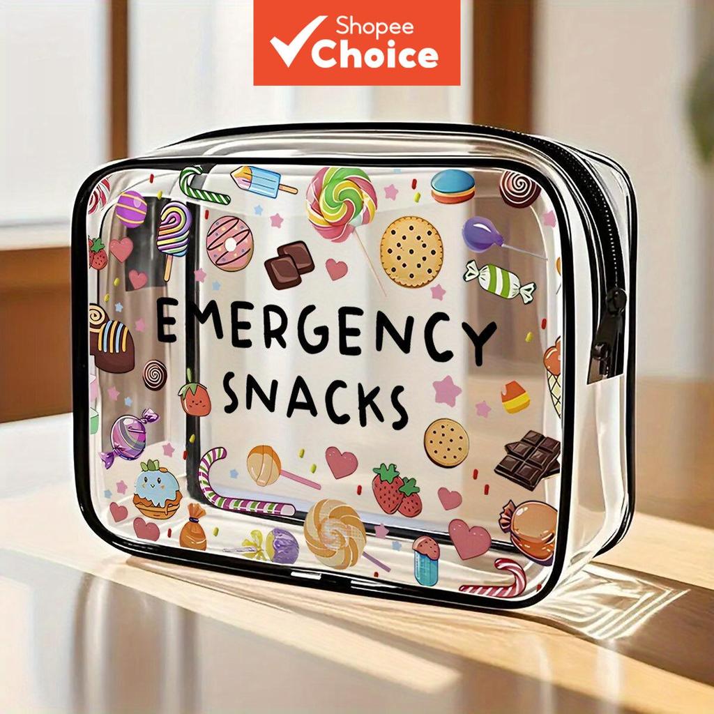 Bolsa de Lanches de Emergência, Estojo de Lanches de Viagem, Grande Capacidade, Ideal para Viagens de Carro e Presentes
