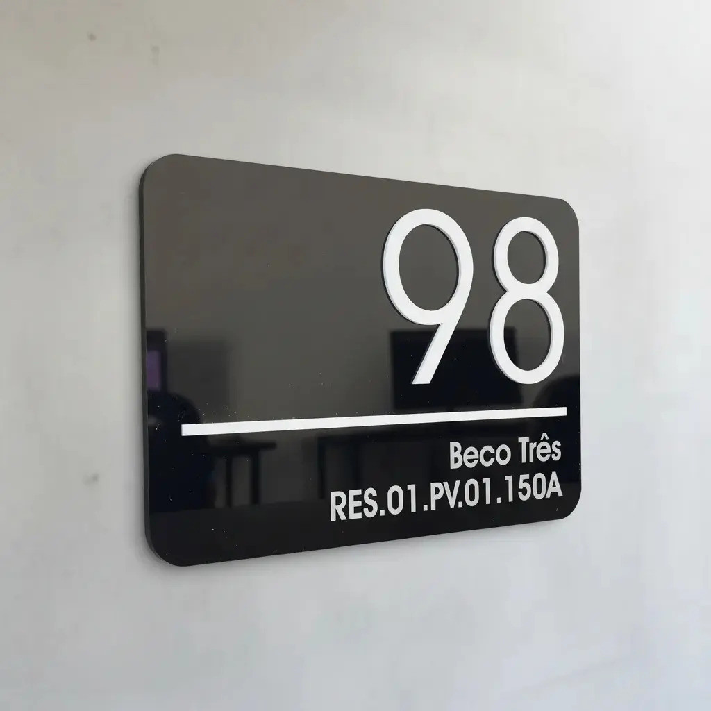 Número Residencial Casa Condomínio Empresa Placa Endereço