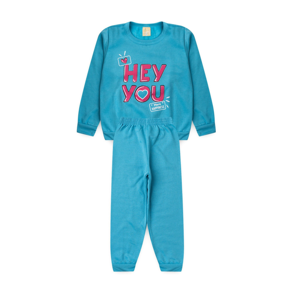 Conjunto Feminino Infantil Mais Felicidade