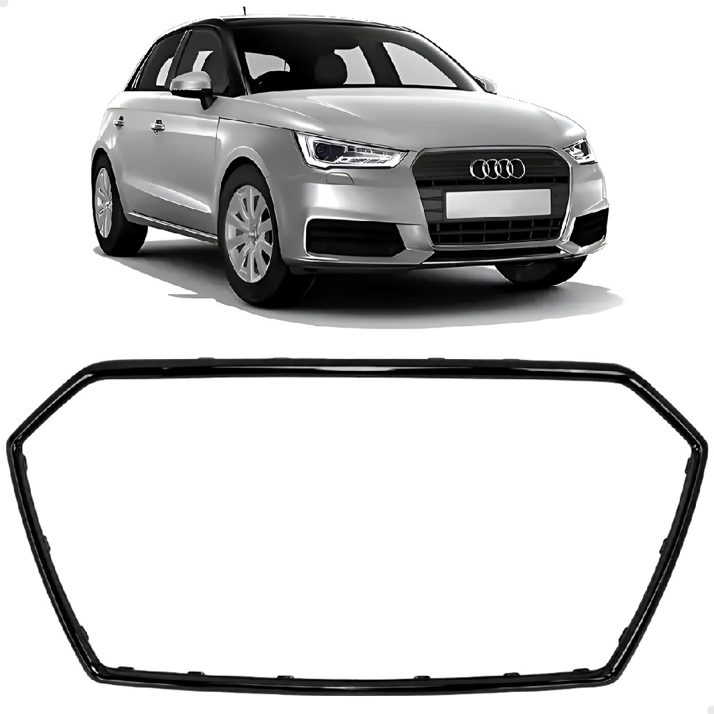 Friso Moldura Grade Superior Dianteiro Black Piano Audi A1 2016 2017 2018 Novo 8XA853651B
