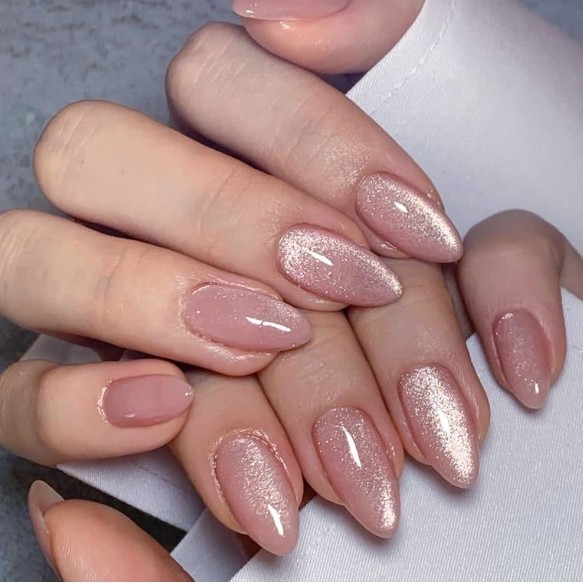 Unhas Postiças Olho de Gato Magnético 12pcs | Efeito Gel 3D Brilho Intenso | Prontas para Uso