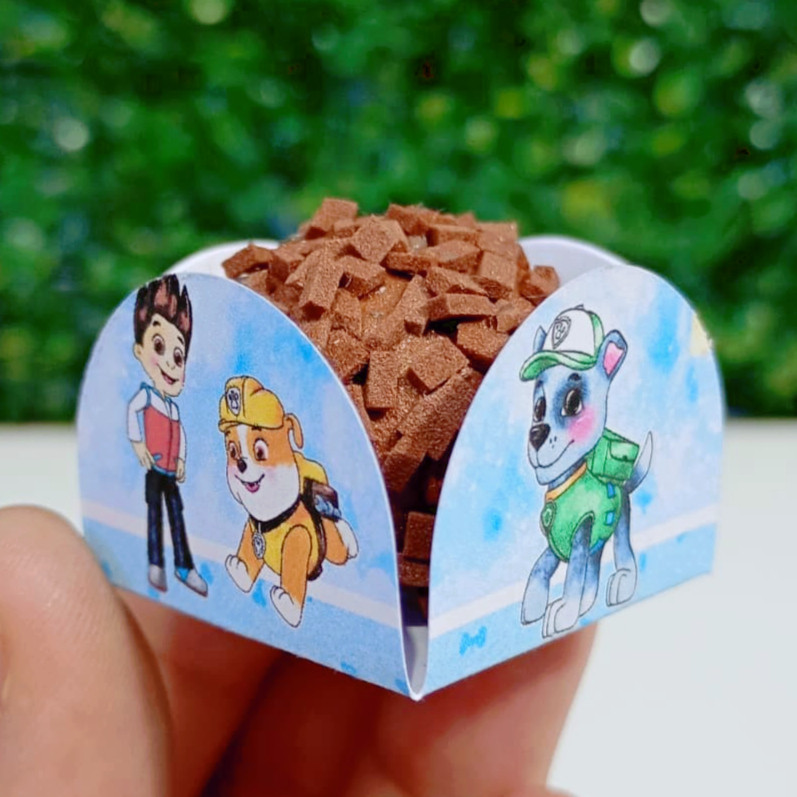 FORMINHA 4 PÉTALAS PARA DOCES PATRULHA CANINA CLEAN AQUARELA PARA DOCINHOS BRIGADEIRO FESTA INFANTIL ANIVERSARIO
