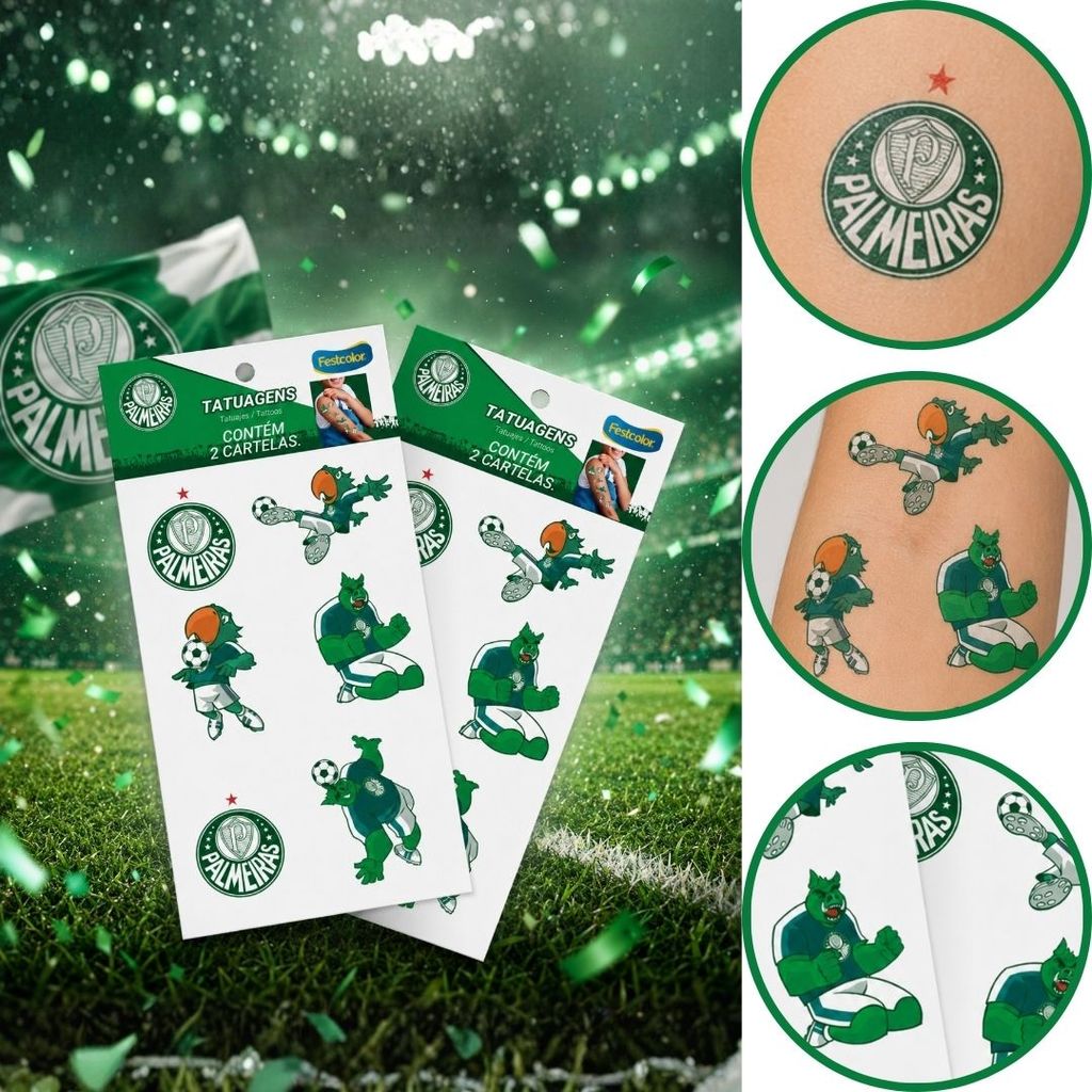 12~60 TATUAGEM DE PELE PALMEIRAS (FESTCOLOR) (CHOCO)