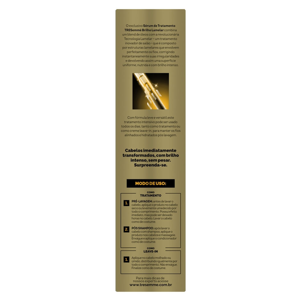 Sérum de Tratamento TRESemmé Brilho Lamelar 170ml