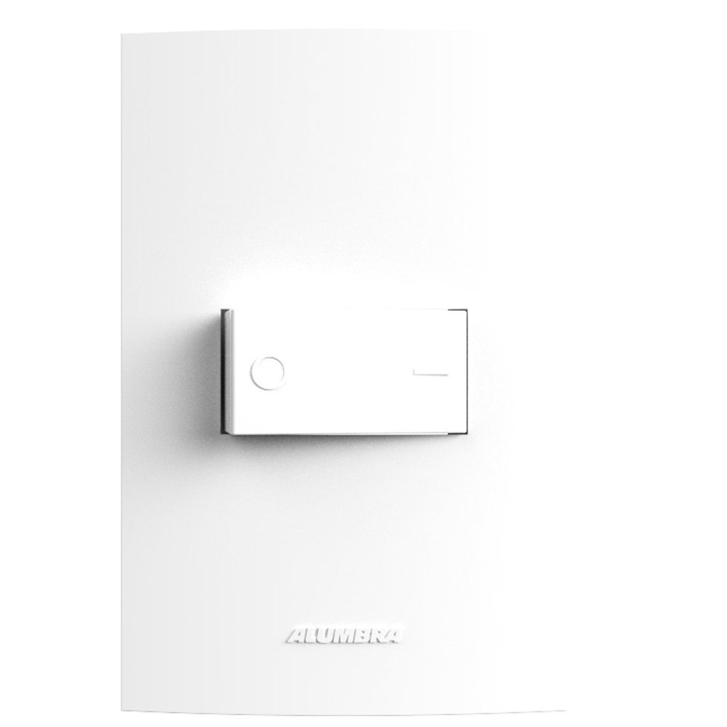 Conjunto Interruptor Bipolar Simples 10A 250V com Placa 4x2 Inova Pro Alumbra