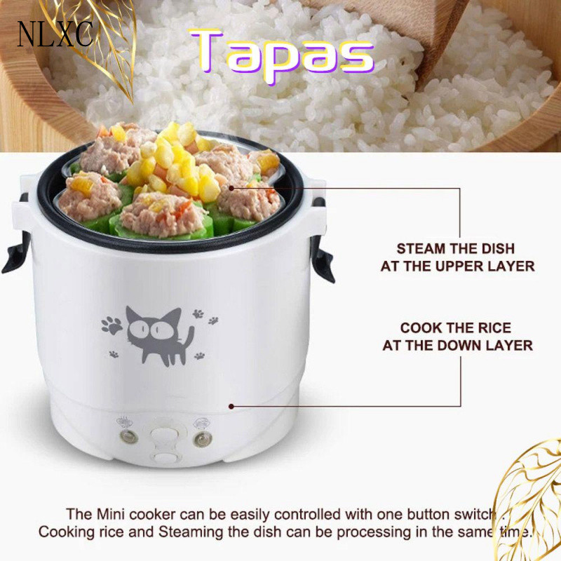 MultiCooker TAPAS, Panela Elétrica de Arroz 12V 24V 220V, Panela para Uso Doméstico, Automotivo e em Caminhões H9043