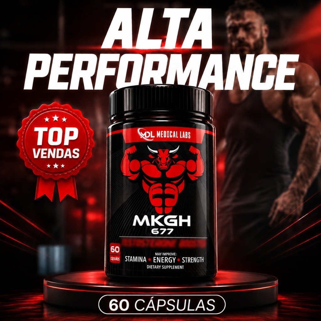 Mkgh Suplemento Ganho De Massa + Força 60 Caps Importado Medical Labs