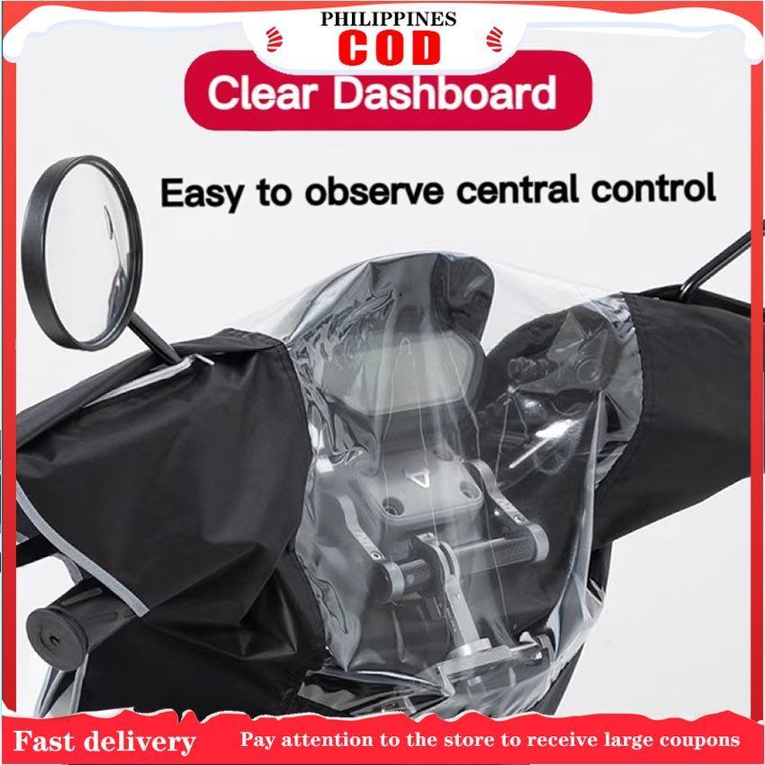[COD] Capa Frontal De Chuva Com Zíper Para Motocicleta , Scooter , Proteção Solar À Prova D'água