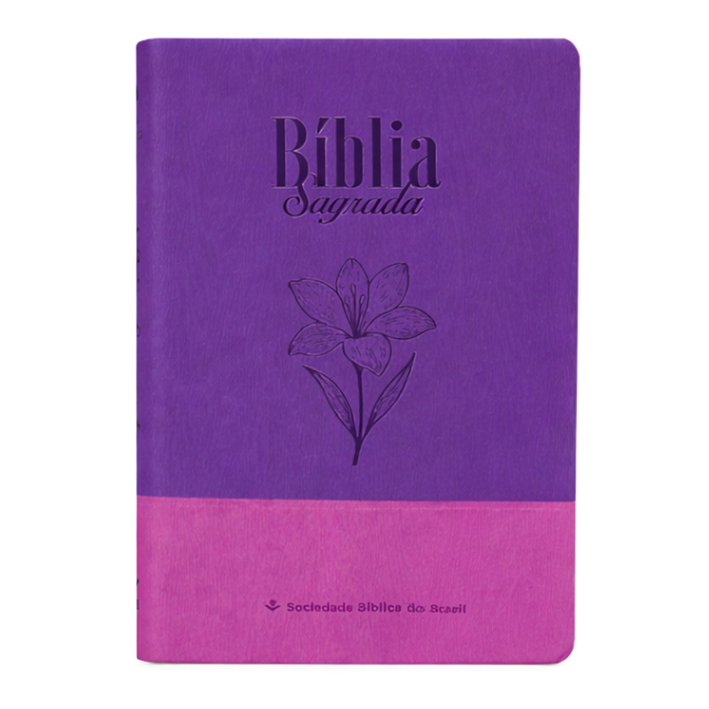 Bíblia Sagrada | ARA | Letra Grande | Legno Duo Roxo e Lilás
