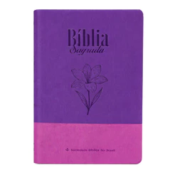 Bíblia Sagrada | ARA | Letra Grande | Legno Duo Roxo e Lilás