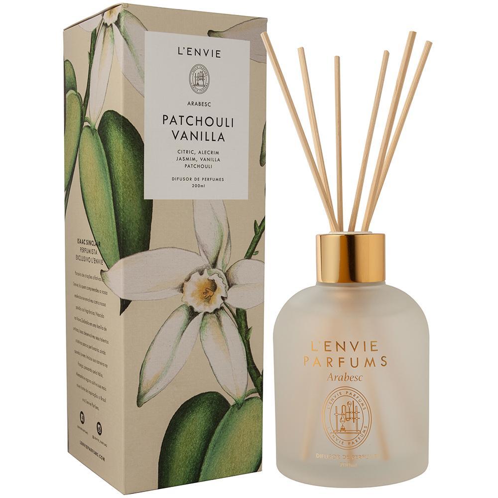 Difusor de Perfume Lenvie Patchouli Vanilla Arabesc Ideal para Ambientes 200ml