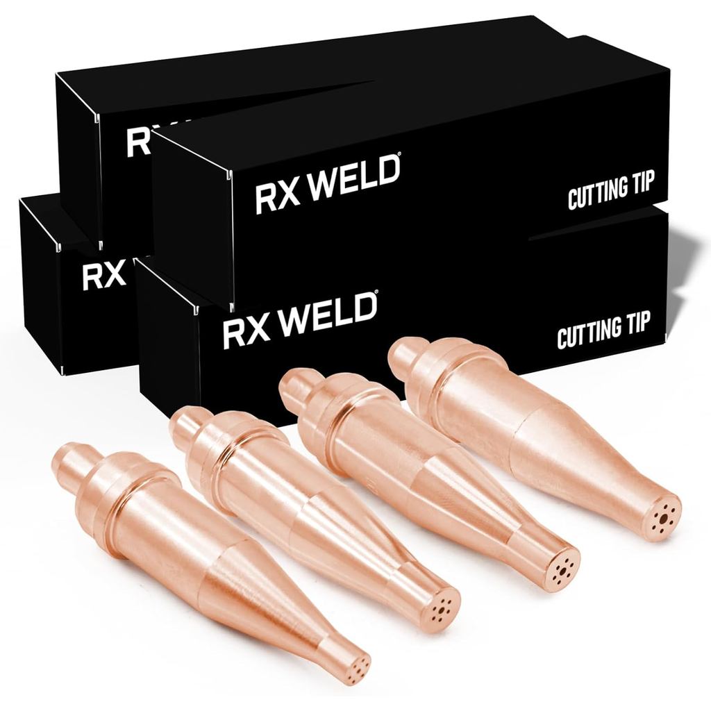 Pontas para Maçarico de Corte a Acetileno RX WELD Série 1-101, Tamanho 0-3, Compatível com Maçarico de Uso Pesado Estilo
