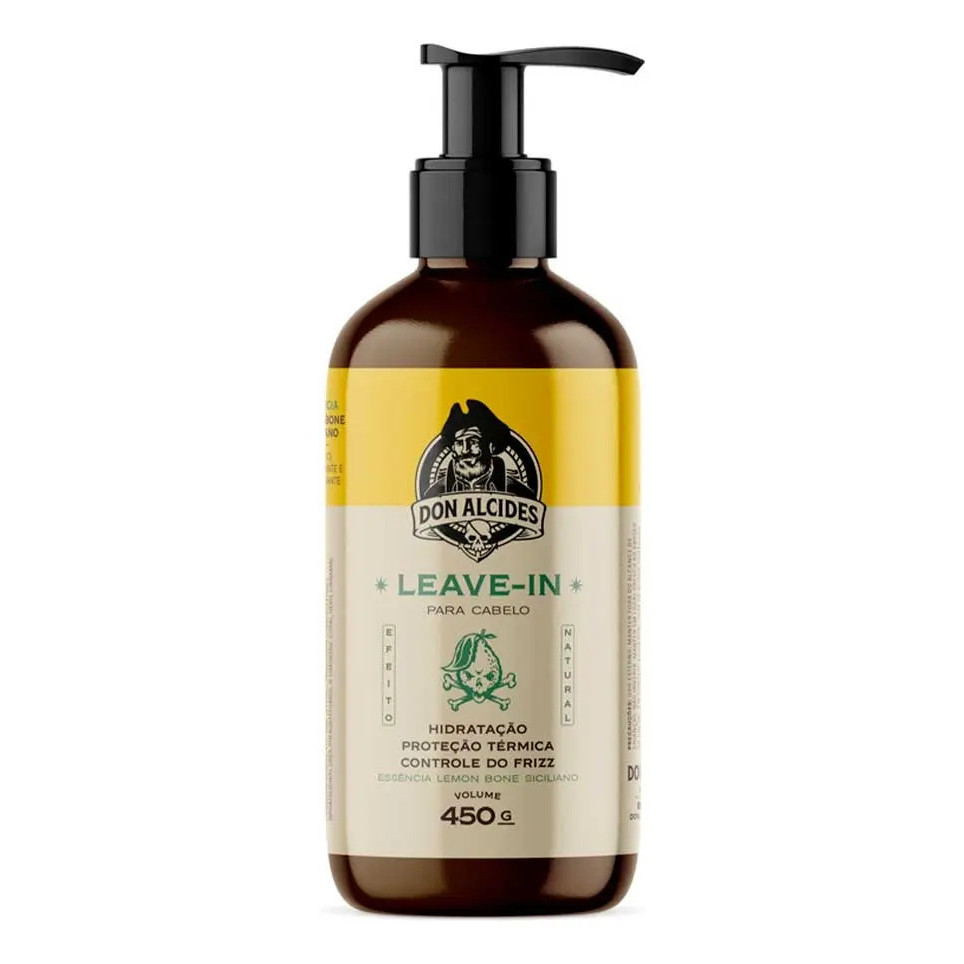 Leave-in 450g Lemon Bone Com Proteção Térmica Don Alcides