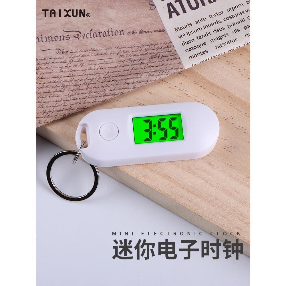 Relógio eletrônico feminino estudante relógio masculino chaveiro mochila relógio de parede Mini pequeno relógio de mesa 