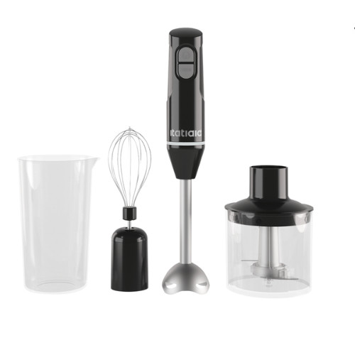 Mixer Portátil De Mão 3 Em 1 Inox Mid Preto