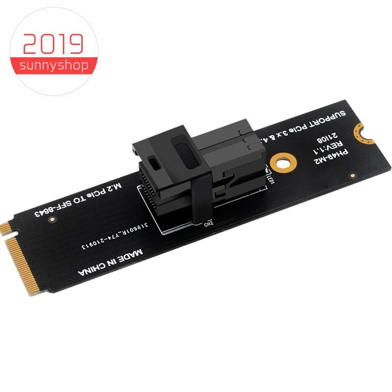 [Bestseller S] M . Placa Adaptadora 2 NVME Para U2 2 NGFF Mkey Pciex4 SFF8643 SFF8639 Suporte Riser Estendida Protocolo