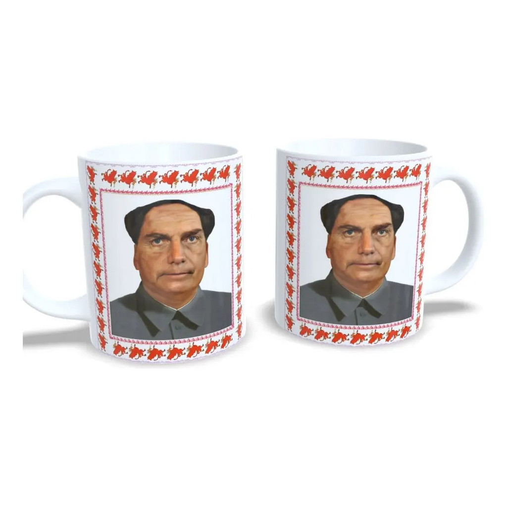 Caneca Porcelana Porcelana Meme - Bolsonaro Tsé - Bolsoxina Aniversário Amigos 325ml - Presente Personalizado