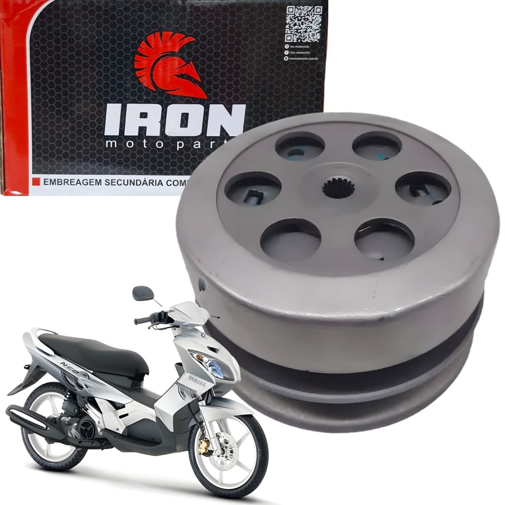 TRANSMISSÃO EMBREAGEM SECUNDÁRIA COMPLETA IRON YAMAHA NEO AT 115 2005 A 2012