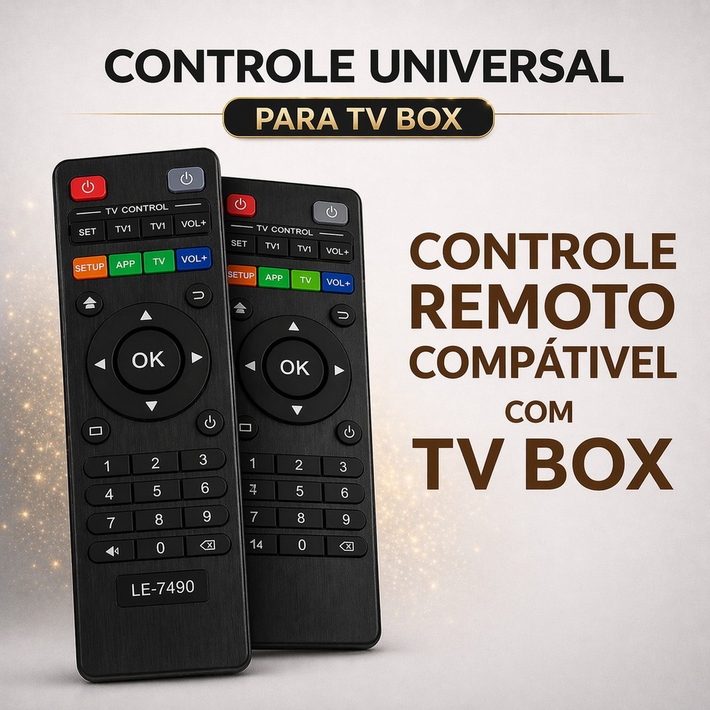 Controle Remoto Universal TV Box Smart Tv  | 1,2 até 5 Unidades Prontos para Uso