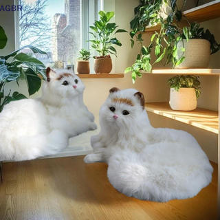 [AGBR] Bapa De Pelúcia De Gato Ragdoll Realista-Boneca Que Você Pode Usar Ou Abraçar , Presente De Brinquedo Calmante Pa