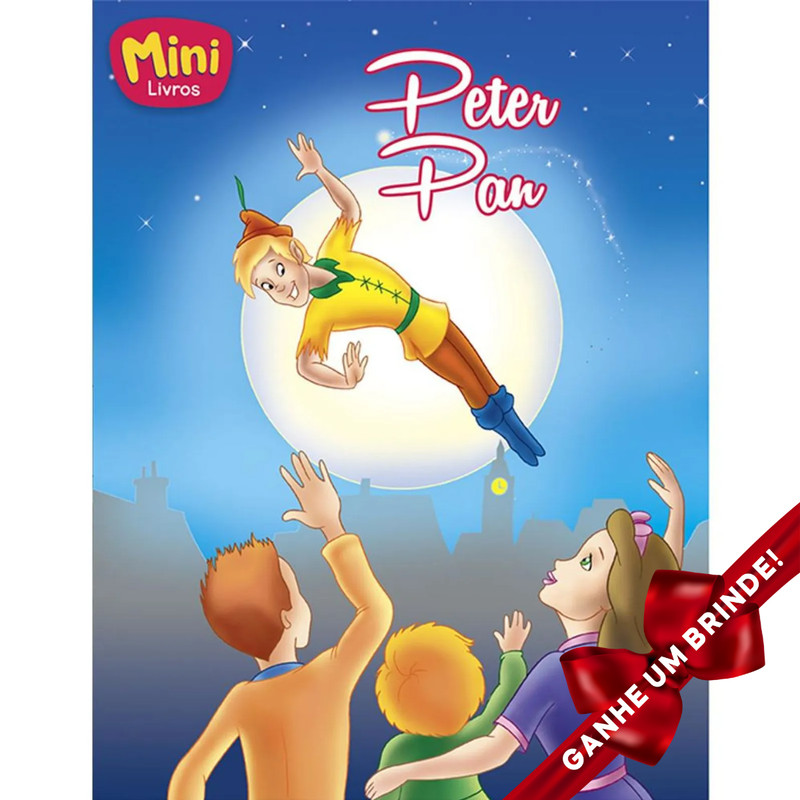 Livro Mini-Clássicos: Peter Pan SBN Crianças Filhos Infantil Desenho História Brincar Pintar Colorir