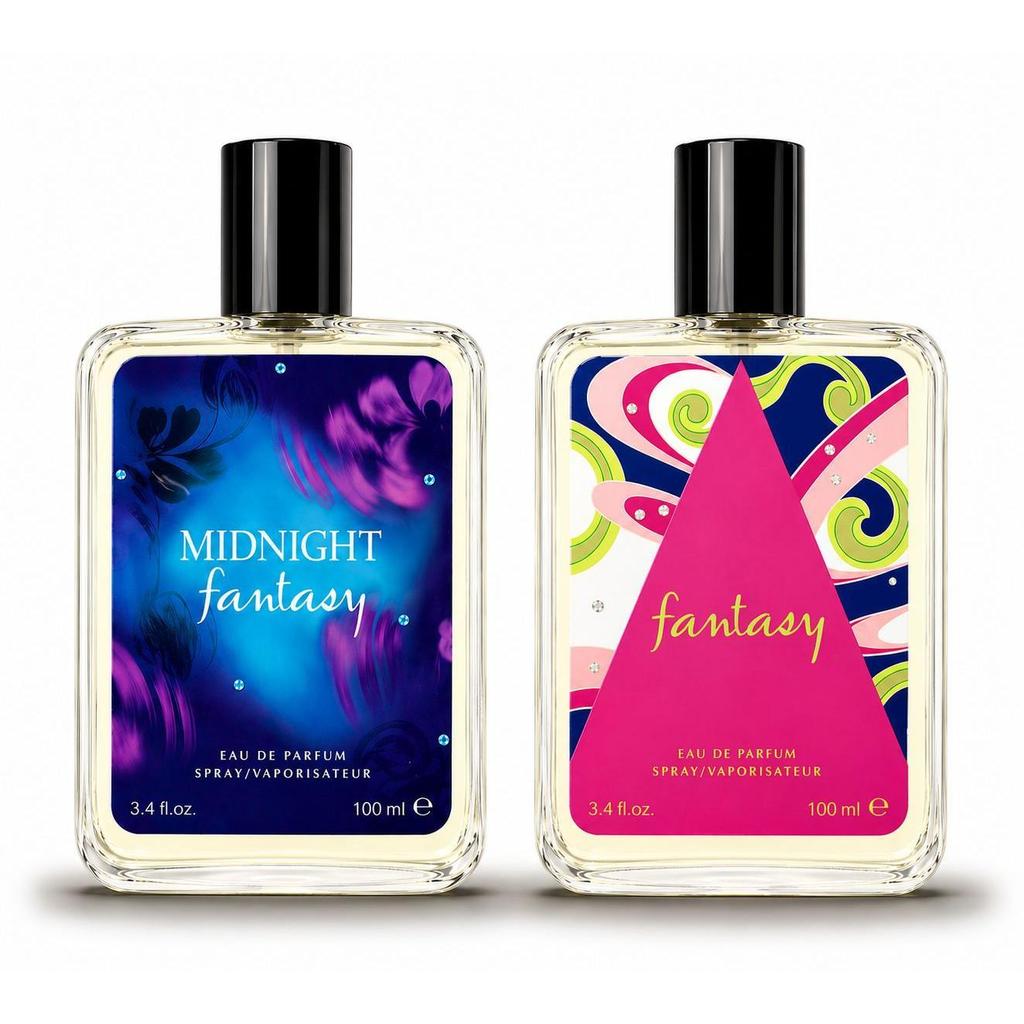 Colônia Kit 2 Feminino Fantasy + Midnight Fantasy 100ml Doce Cremoso Boa Fixação