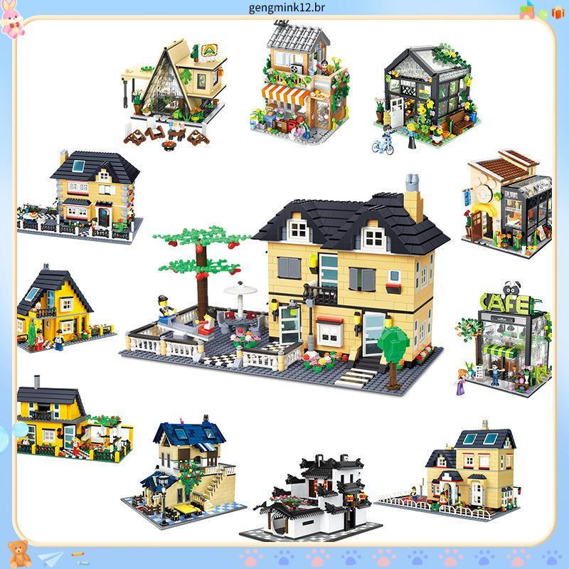 816 Peças Compatíveis Lego Friends Vila de Campo Blocos de Construção Casas para Meninos Cidade DIY Quartos para Meninas