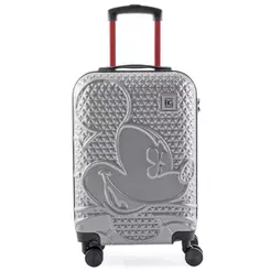 Mala de Bordo 10 Kg ABS 4 Rodas Mickey Epcot Prata